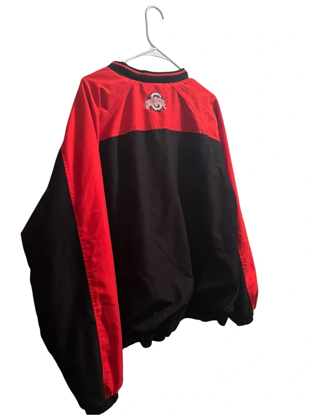 Vintage 90s Mens 2XL Distressed Spell Out Ohio State University Pullover Jacket